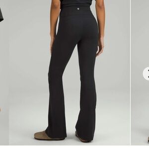 Lululemon Groove Nulu Super High Rise Flared Black Yoga Pants Women's 0 W5FG2S